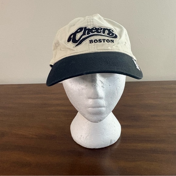 Cheers Boston Black and Cream Baseball Cap Men’s Hat - Picture 2 of 9